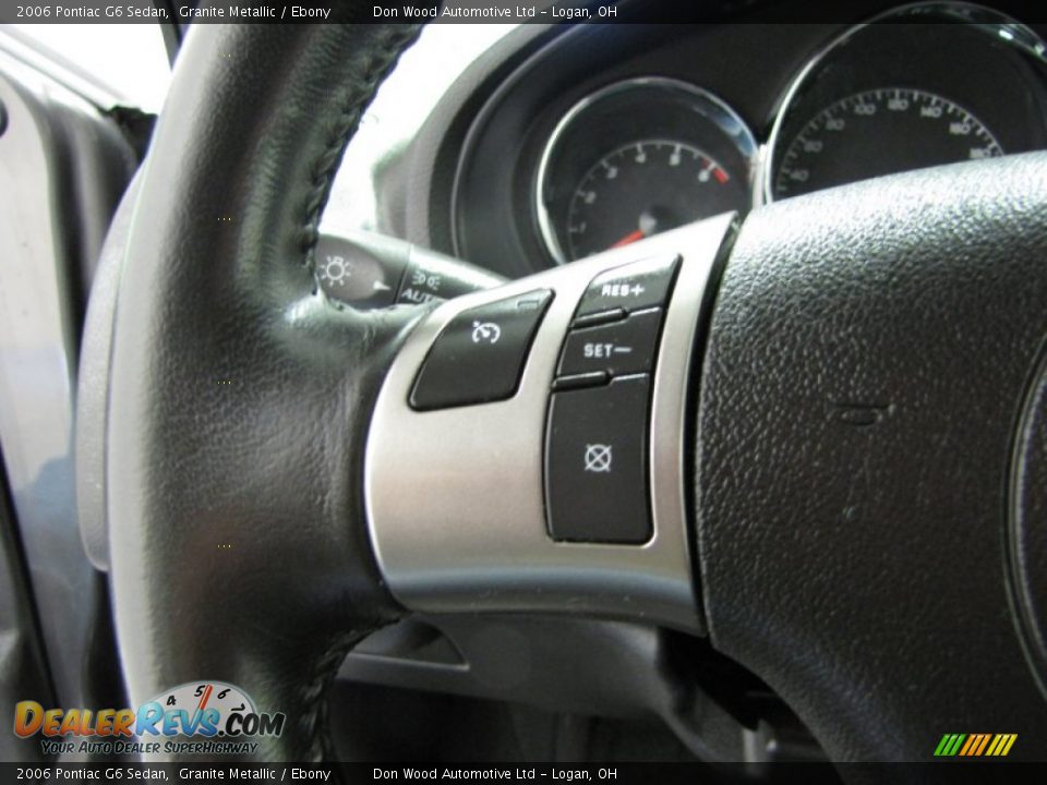 2006 Pontiac G6 Sedan Granite Metallic / Ebony Photo #14