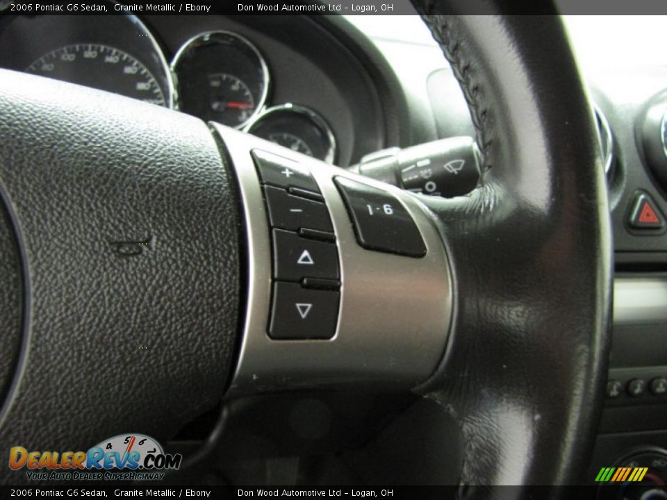 2006 Pontiac G6 Sedan Granite Metallic / Ebony Photo #15