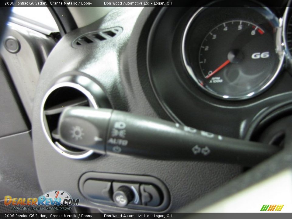 2006 Pontiac G6 Sedan Granite Metallic / Ebony Photo #16