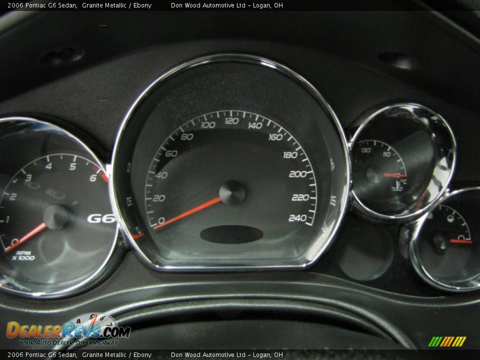 2006 Pontiac G6 Sedan Granite Metallic / Ebony Photo #19