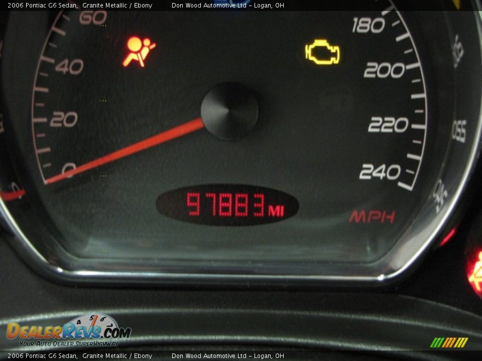 2006 Pontiac G6 Sedan Granite Metallic / Ebony Photo #20