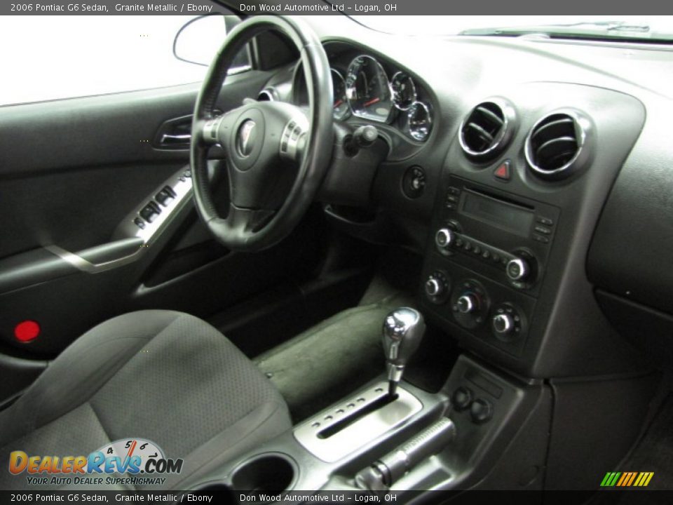 2006 Pontiac G6 Sedan Granite Metallic / Ebony Photo #21