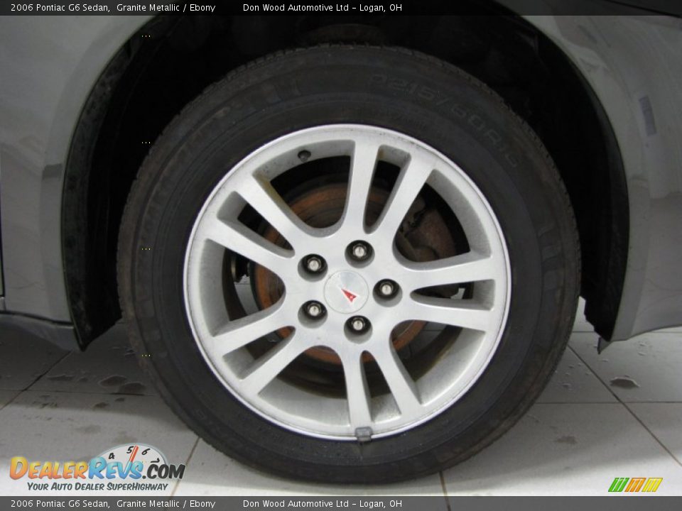 2006 Pontiac G6 Sedan Granite Metallic / Ebony Photo #25
