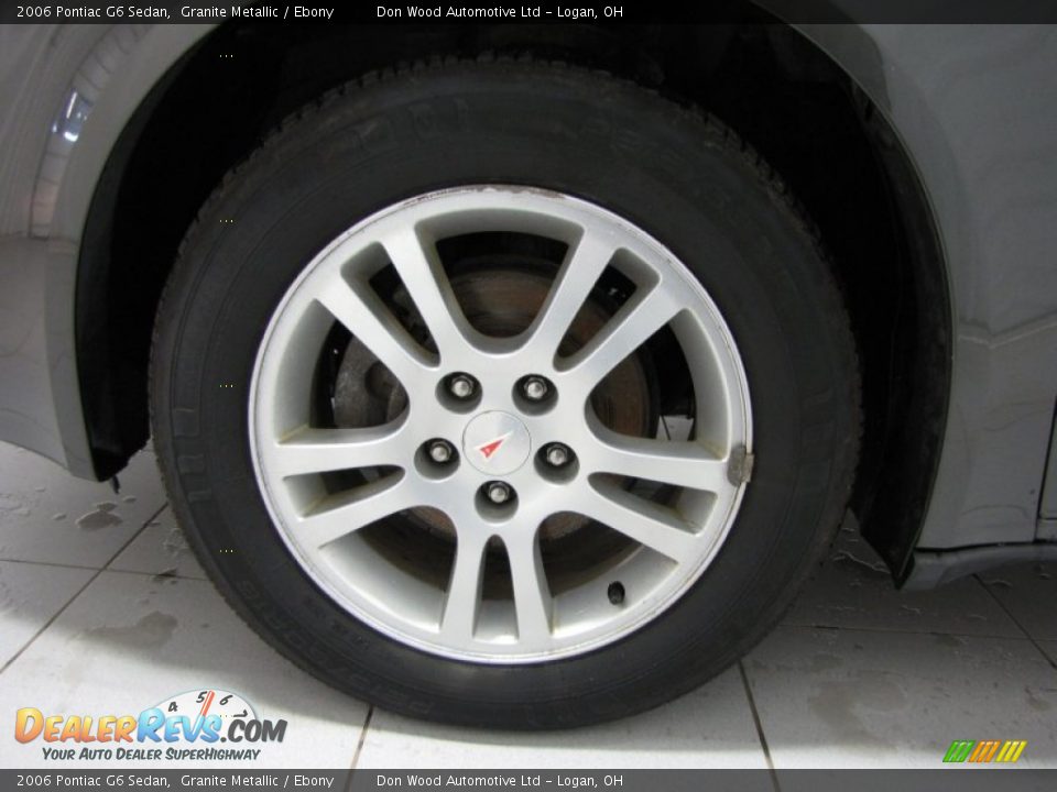 2006 Pontiac G6 Sedan Granite Metallic / Ebony Photo #26