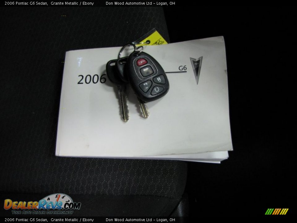 2006 Pontiac G6 Sedan Granite Metallic / Ebony Photo #27