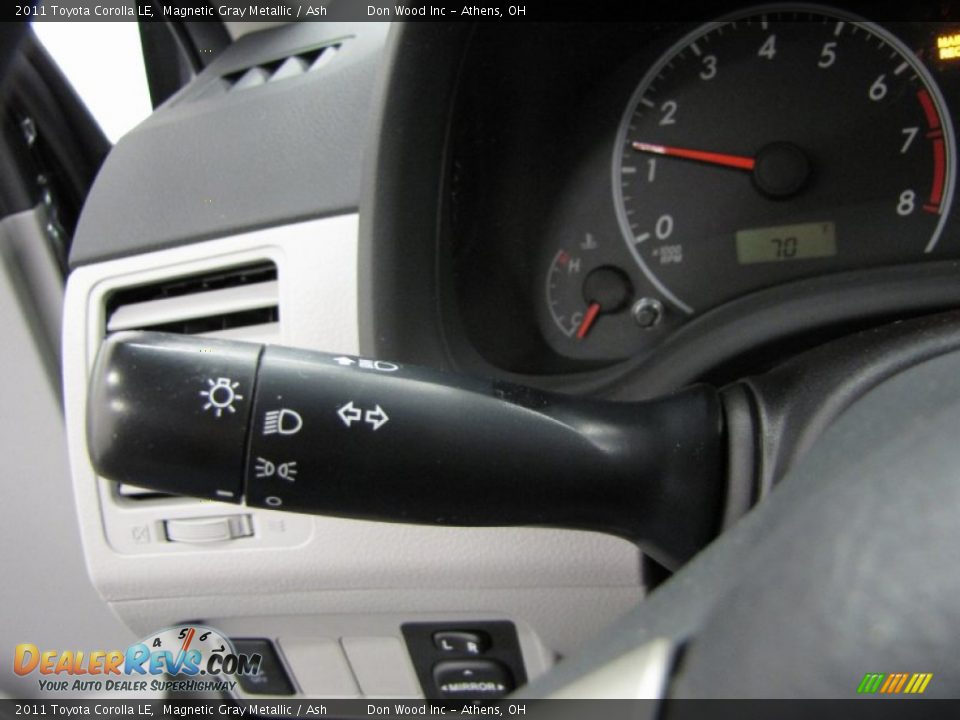 2011 Toyota Corolla LE Magnetic Gray Metallic / Ash Photo #17