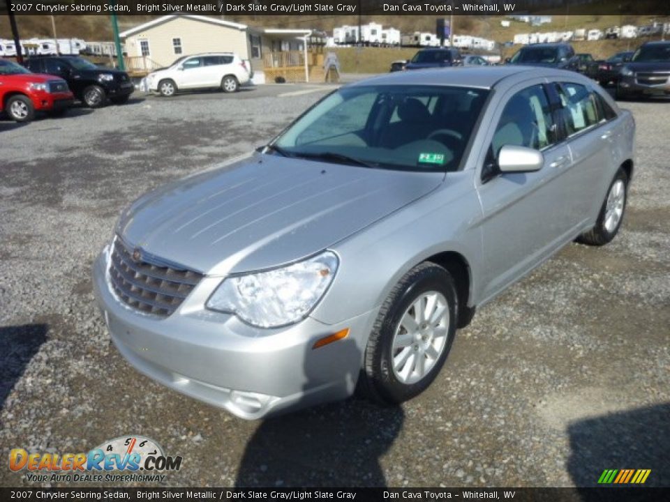 2007 Chrysler Sebring Sedan Bright Silver Metallic / Dark Slate Gray/Light Slate Gray Photo #3