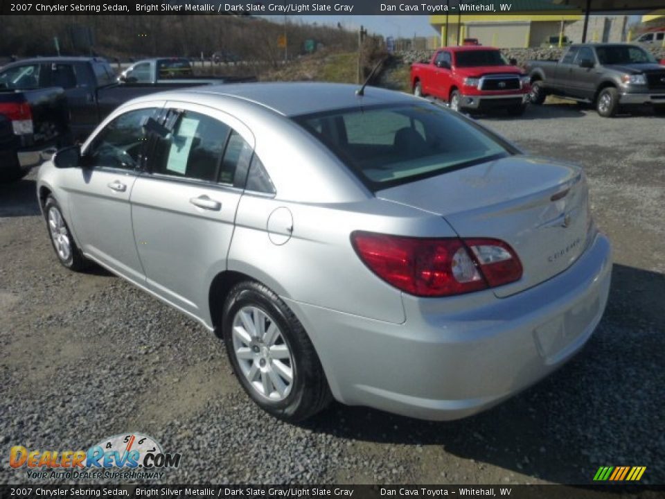 2007 Chrysler Sebring Sedan Bright Silver Metallic / Dark Slate Gray/Light Slate Gray Photo #5