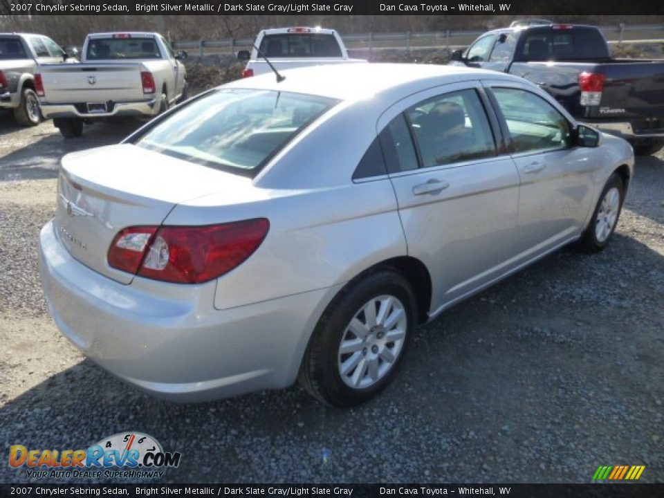 2007 Chrysler Sebring Sedan Bright Silver Metallic / Dark Slate Gray/Light Slate Gray Photo #7