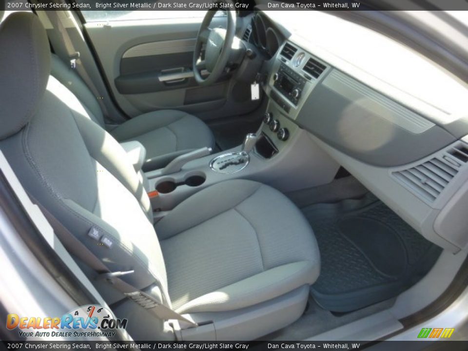 2007 Chrysler Sebring Sedan Bright Silver Metallic / Dark Slate Gray/Light Slate Gray Photo #9
