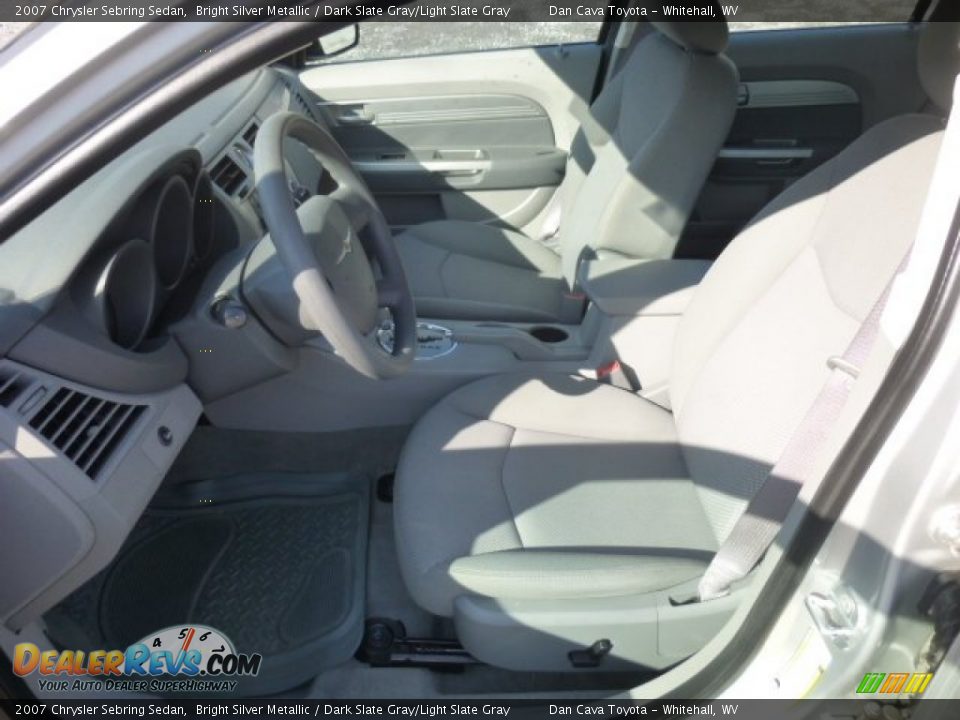 2007 Chrysler Sebring Sedan Bright Silver Metallic / Dark Slate Gray/Light Slate Gray Photo #11