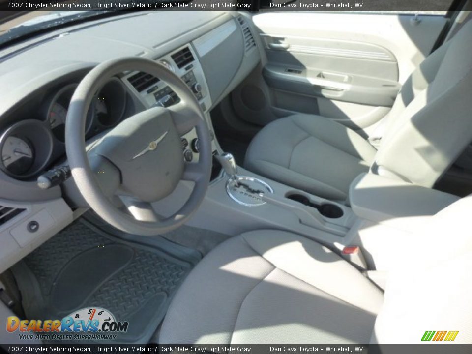 2007 Chrysler Sebring Sedan Bright Silver Metallic / Dark Slate Gray/Light Slate Gray Photo #12