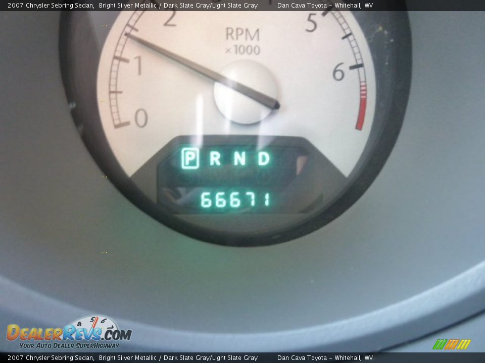2007 Chrysler Sebring Sedan Bright Silver Metallic / Dark Slate Gray/Light Slate Gray Photo #15