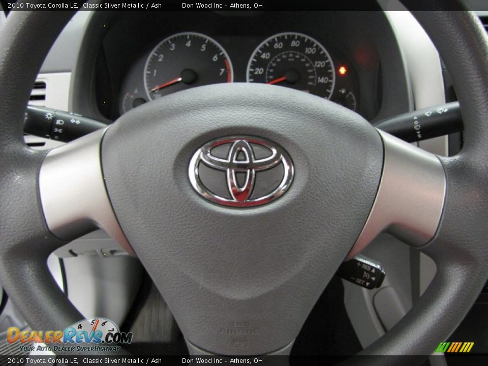 2010 Toyota Corolla LE Classic Silver Metallic / Ash Photo #15