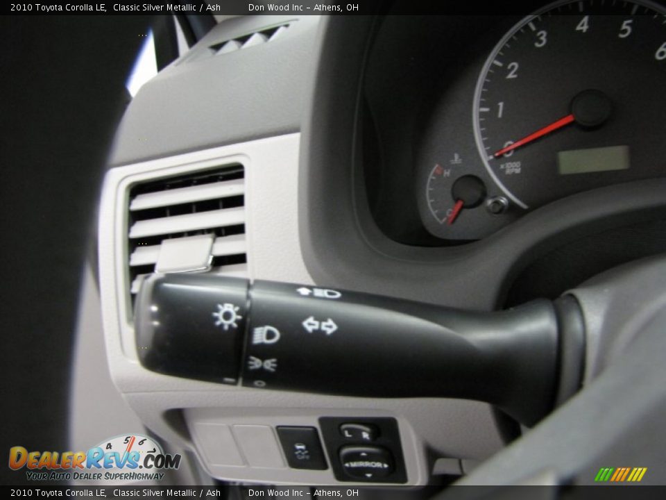 2010 Toyota Corolla LE Classic Silver Metallic / Ash Photo #16