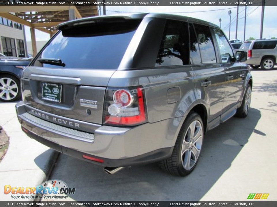 2011 Land Rover Range Rover Sport Supercharged Stornoway Grey Metallic / Ebony/Ebony Photo #10