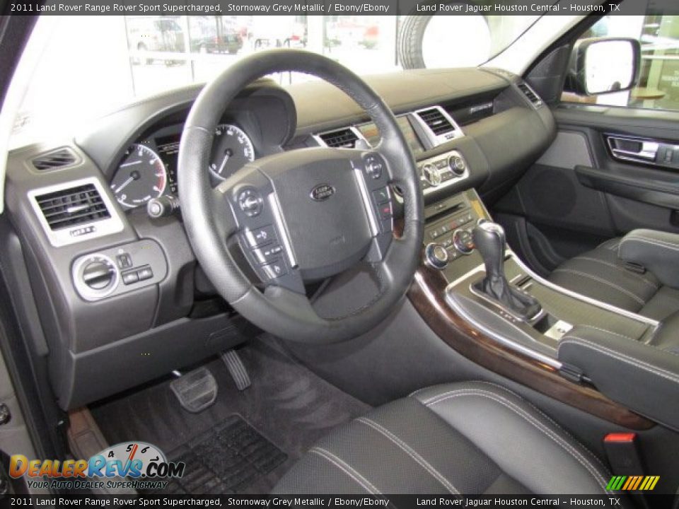 Ebony/Ebony Interior - 2011 Land Rover Range Rover Sport Supercharged Photo #12