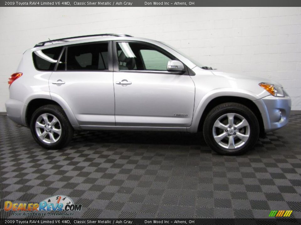 2009 Toyota RAV4 Limited V6 4WD Classic Silver Metallic / Ash Gray Photo #3