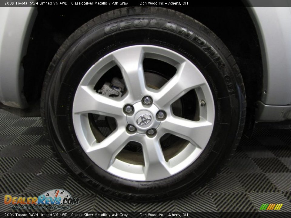2009 Toyota RAV4 Limited V6 4WD Classic Silver Metallic / Ash Gray Photo #23