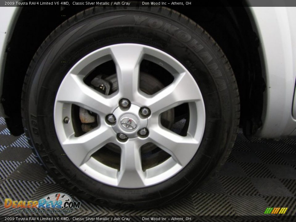 2009 Toyota RAV4 Limited V6 4WD Classic Silver Metallic / Ash Gray Photo #24