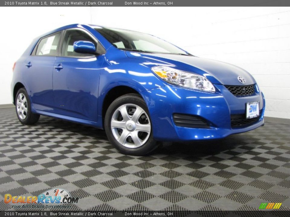 2010 Toyota Matrix 1.8 Blue Streak Metallic / Dark Charcoal Photo #1