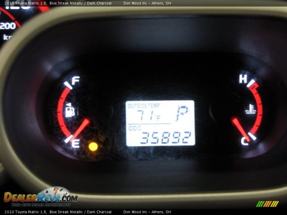 2010 Toyota Matrix 1.8 Blue Streak Metallic / Dark Charcoal Photo #20