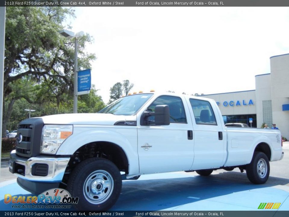 2013 Ford F250 Super Duty XL Crew Cab 4x4 Oxford White / Steel Photo #1