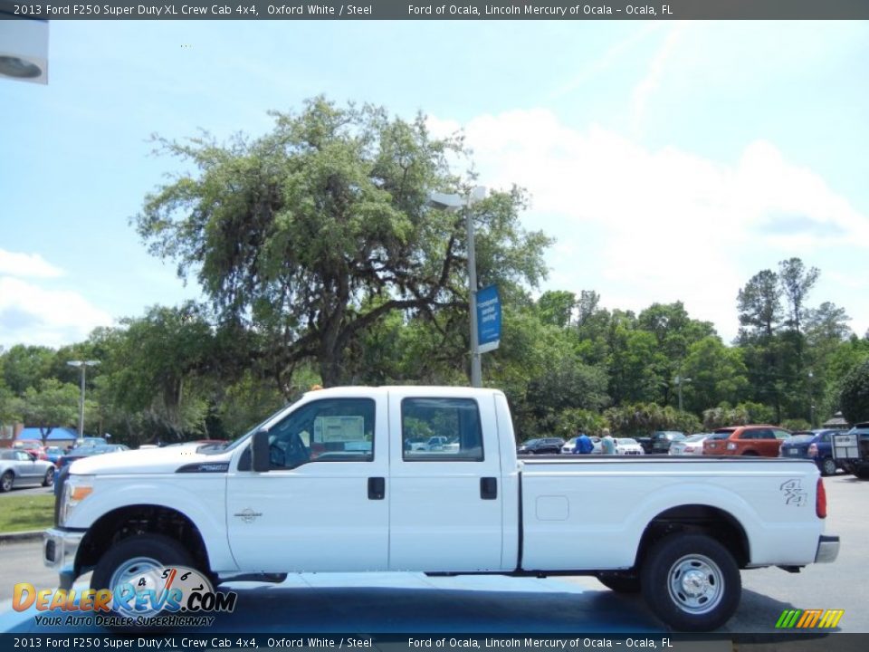 2013 Ford F250 Super Duty XL Crew Cab 4x4 Oxford White / Steel Photo #2