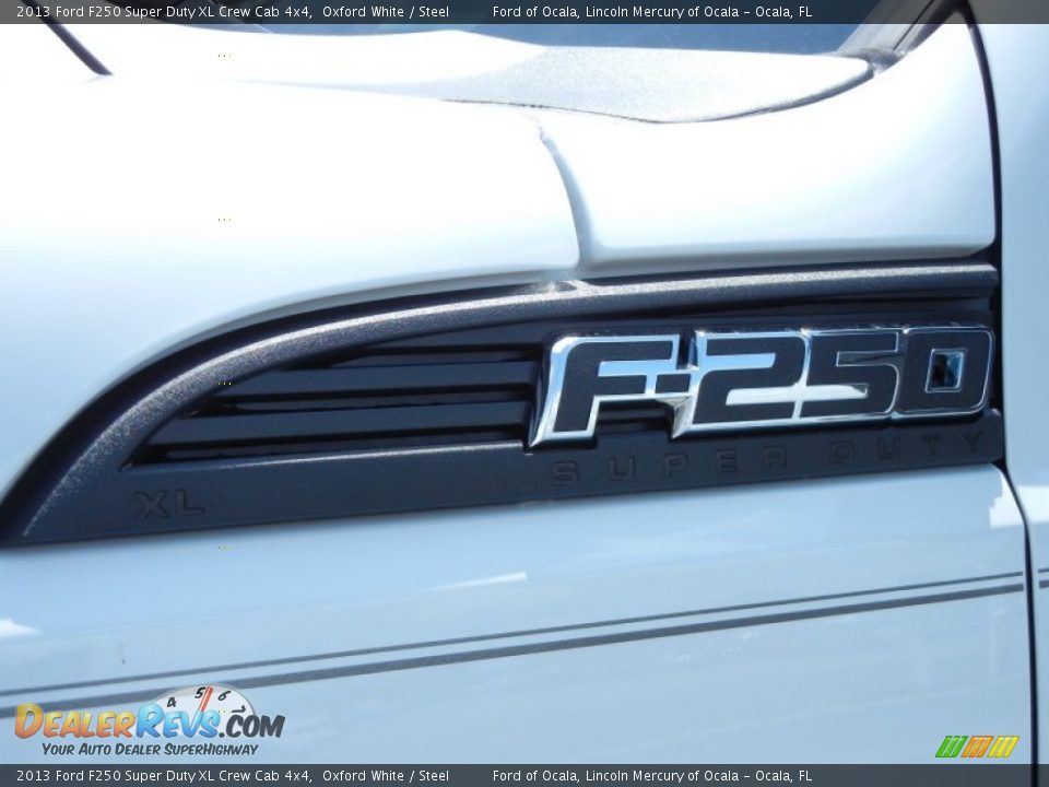 2013 Ford F250 Super Duty XL Crew Cab 4x4 Oxford White / Steel Photo #5