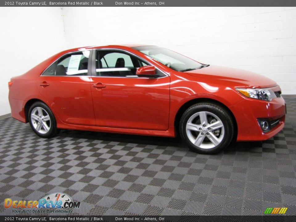 2012 Toyota Camry LE Barcelona Red Metallic / Black Photo #7