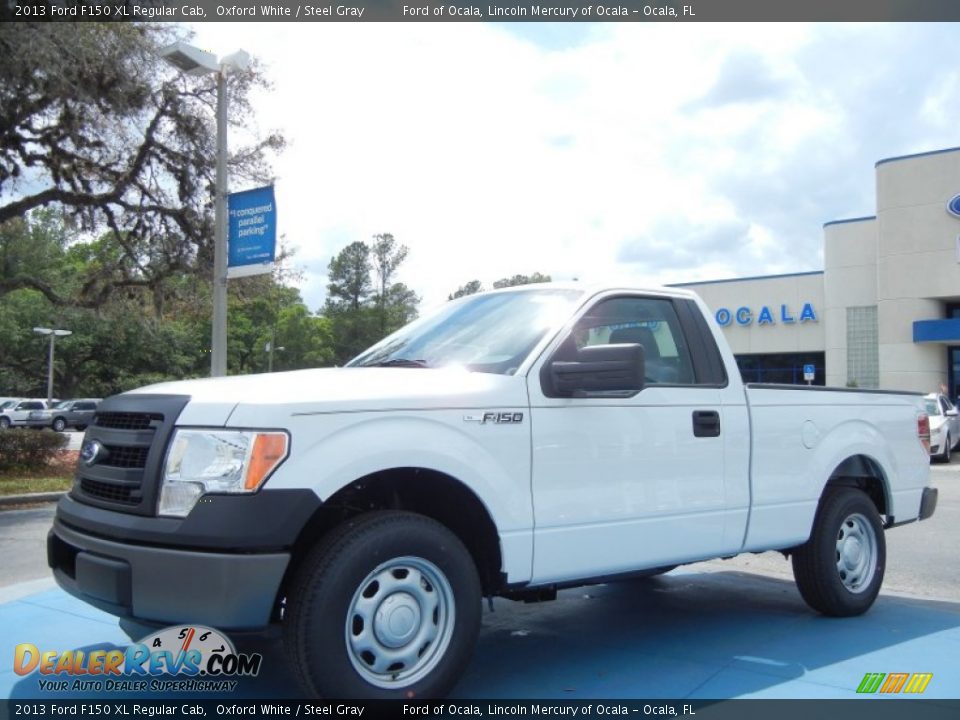 2013 Ford F150 XL Regular Cab Oxford White / Steel Gray Photo #1