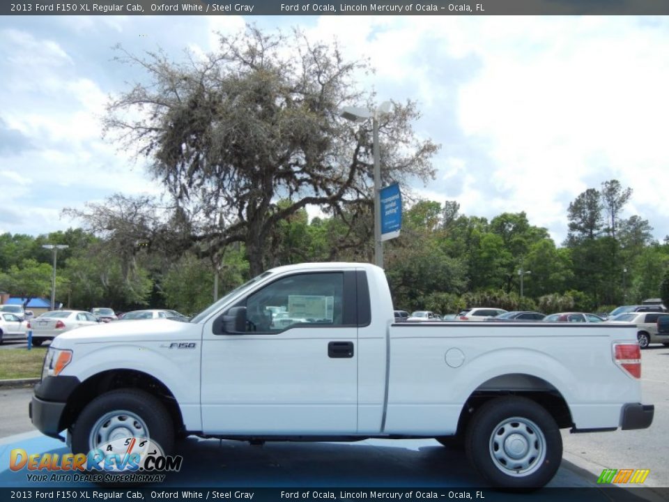 2013 Ford F150 XL Regular Cab Oxford White / Steel Gray Photo #2