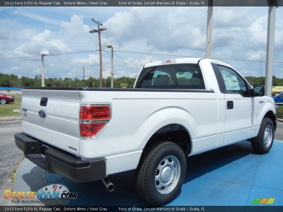 2013 Ford F150 XL Regular Cab Oxford White / Steel Gray Photo #3