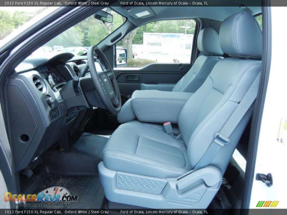 2013 Ford F150 XL Regular Cab Oxford White / Steel Gray Photo #6