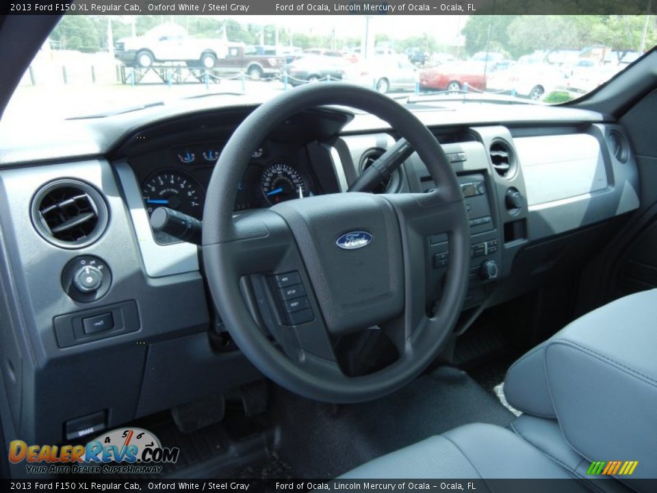 2013 Ford F150 XL Regular Cab Oxford White / Steel Gray Photo #7