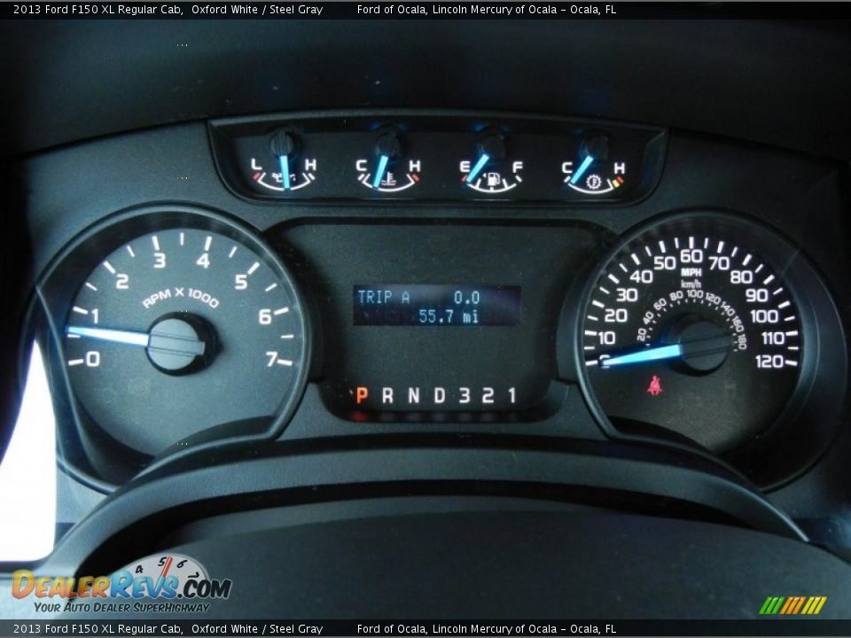 2013 Ford F150 XL Regular Cab Oxford White / Steel Gray Photo #8