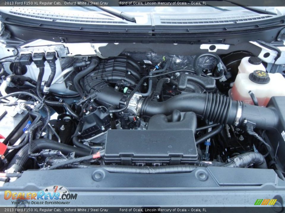 2013 Ford F150 XL Regular Cab Oxford White / Steel Gray Photo #10