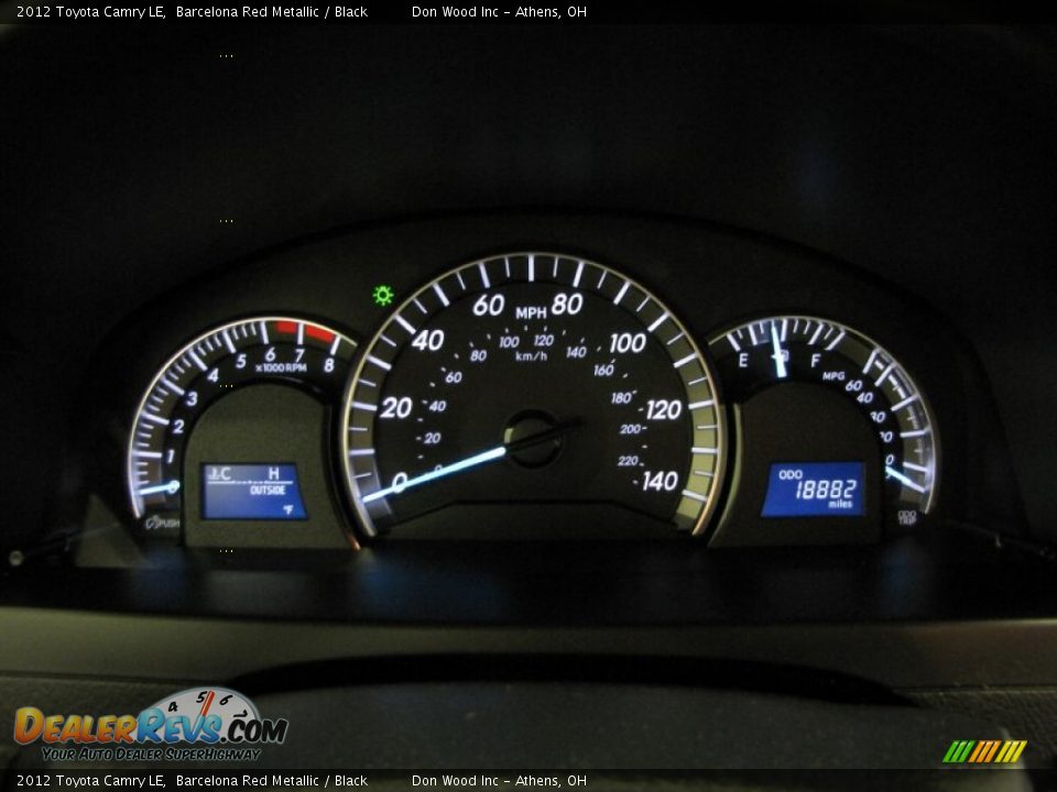 2012 Toyota Camry LE Barcelona Red Metallic / Black Photo #24