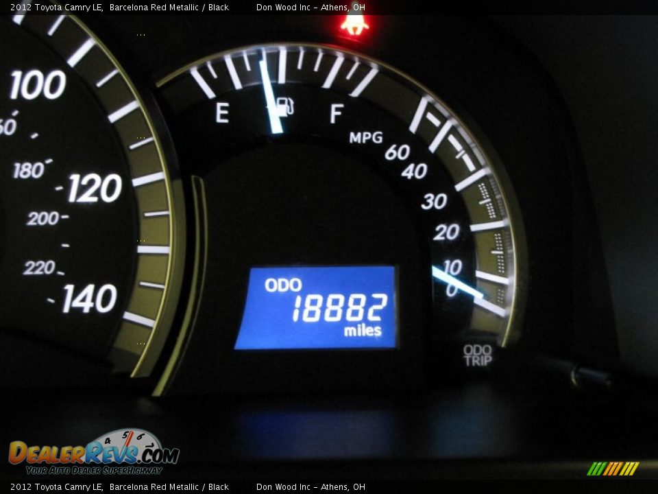 2012 Toyota Camry LE Barcelona Red Metallic / Black Photo #25