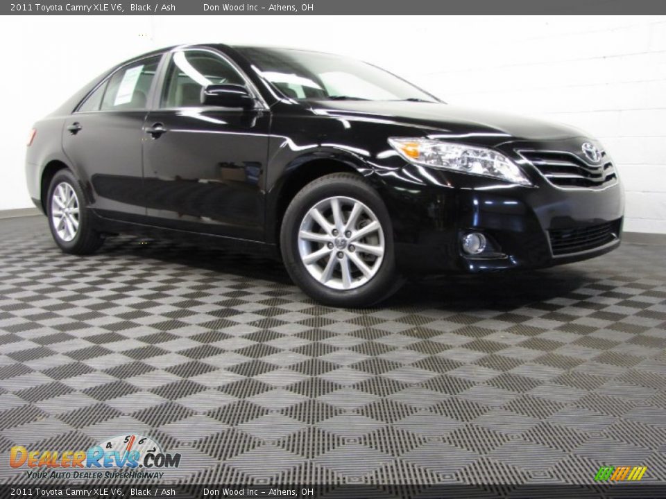 2011 Toyota Camry XLE V6 Black / Ash Photo #1