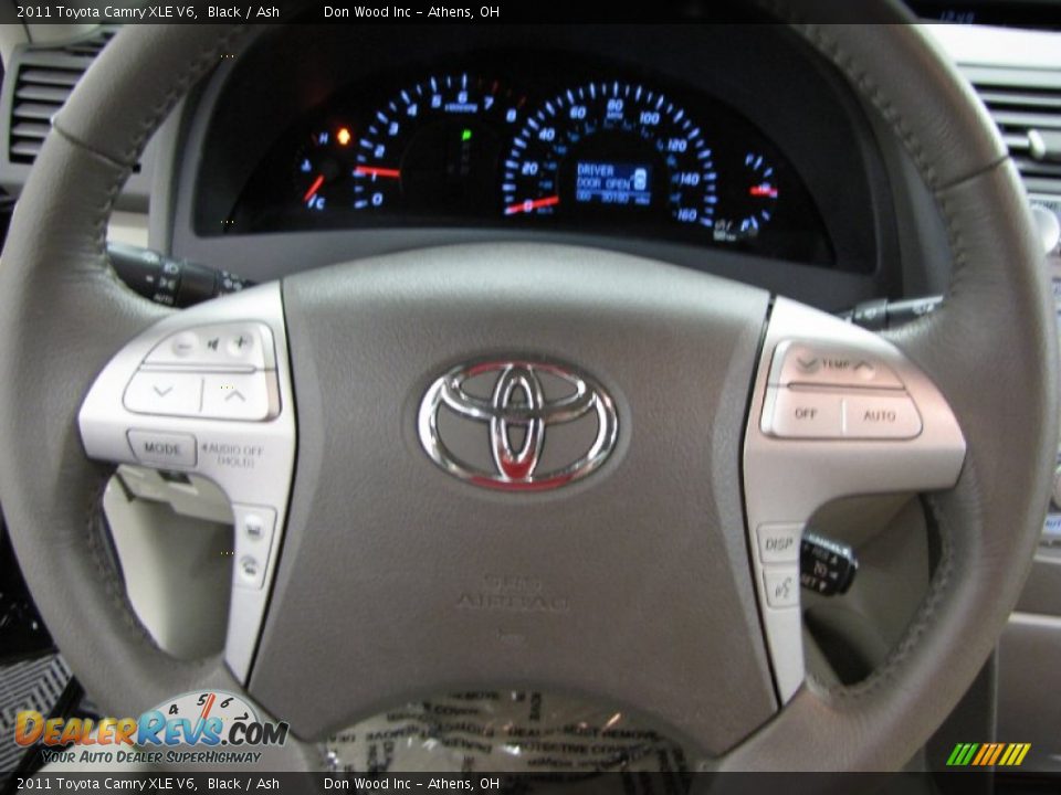 2011 Toyota Camry XLE V6 Black / Ash Photo #15