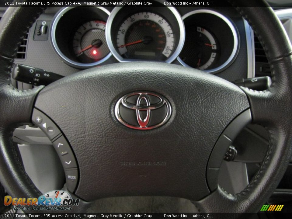 2011 Toyota Tacoma SR5 Access Cab 4x4 Magnetic Gray Metallic / Graphite Gray Photo #15