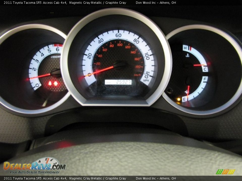 2011 Toyota Tacoma SR5 Access Cab 4x4 Magnetic Gray Metallic / Graphite Gray Photo #20