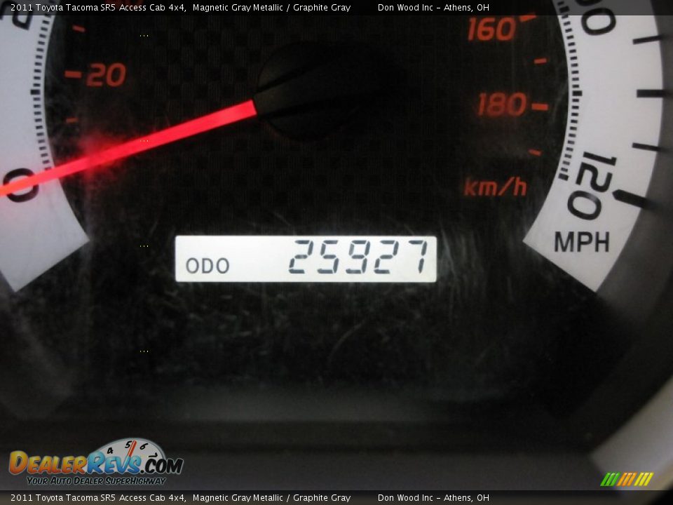2011 Toyota Tacoma SR5 Access Cab 4x4 Magnetic Gray Metallic / Graphite Gray Photo #21