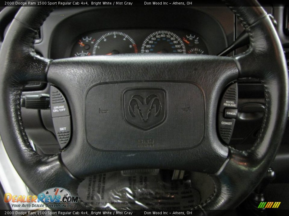 2000 Dodge Ram 1500 Sport Regular Cab 4x4 Steering Wheel Photo #12