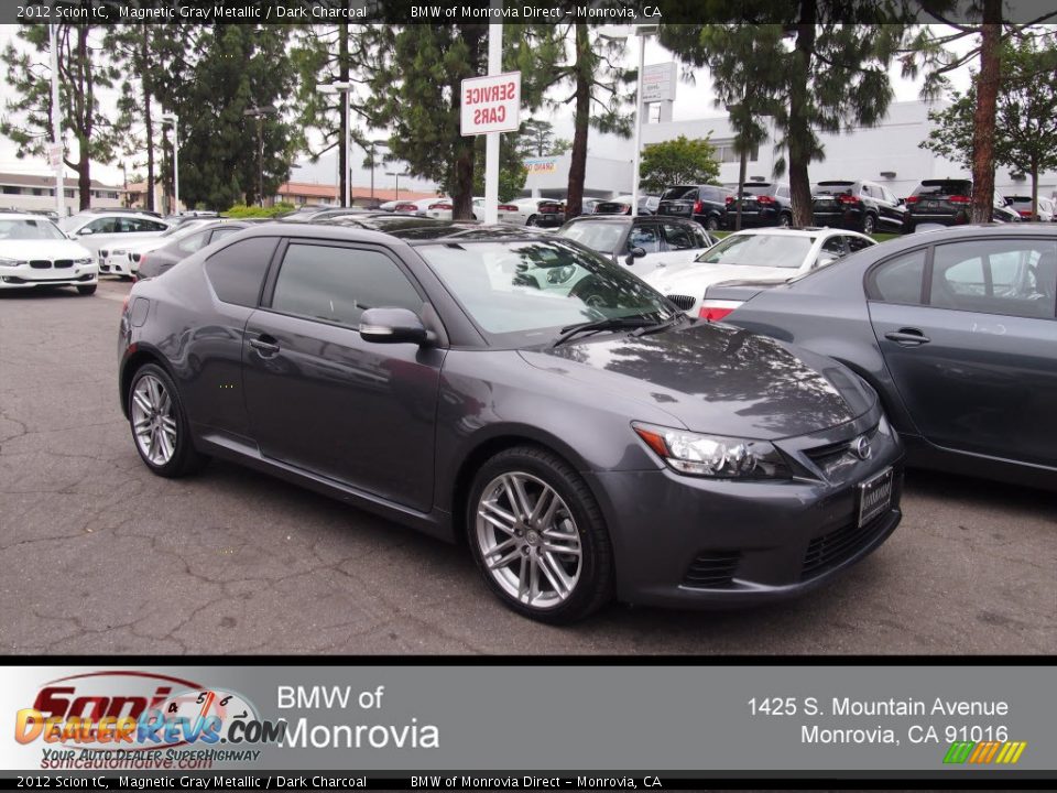 2012 Scion tC Magnetic Gray Metallic / Dark Charcoal Photo #1
