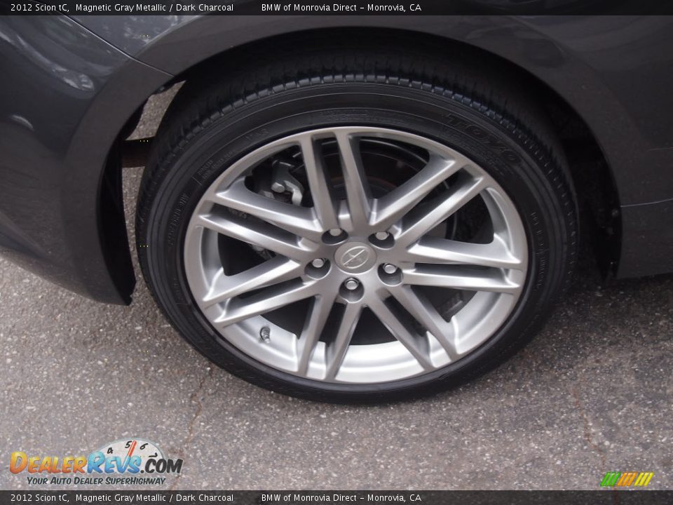 2012 Scion tC Magnetic Gray Metallic / Dark Charcoal Photo #7