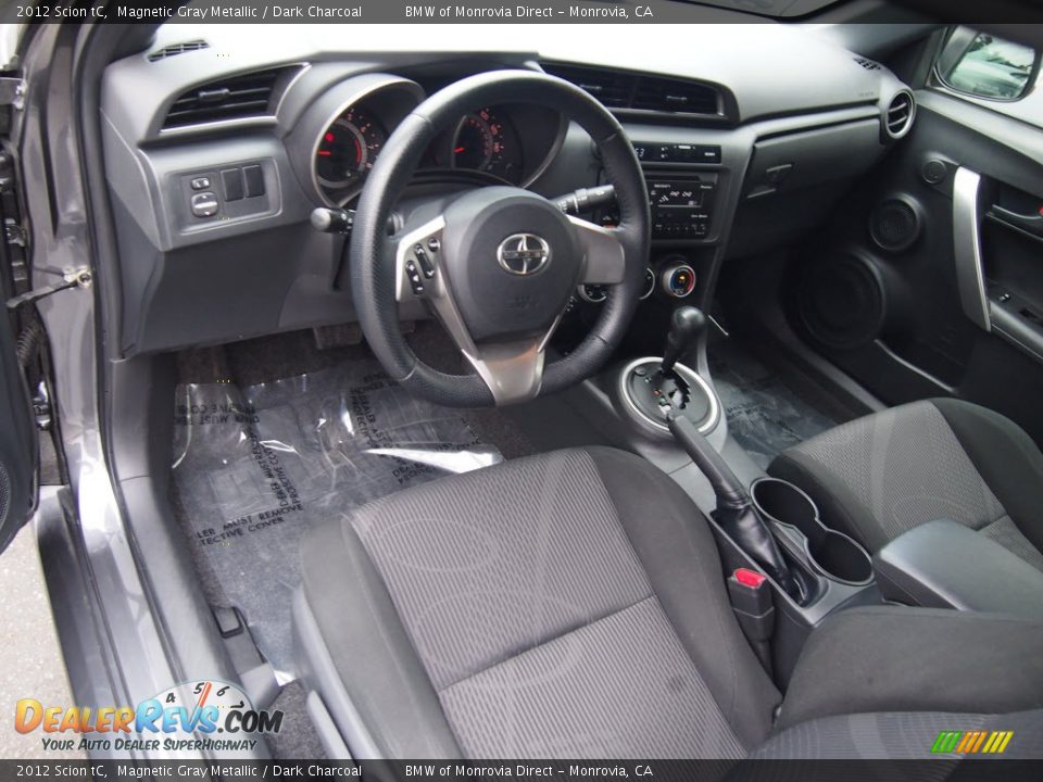 2012 Scion tC Magnetic Gray Metallic / Dark Charcoal Photo #15