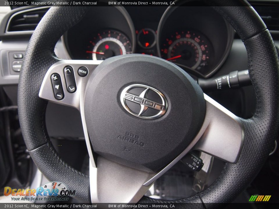 2012 Scion tC Magnetic Gray Metallic / Dark Charcoal Photo #20