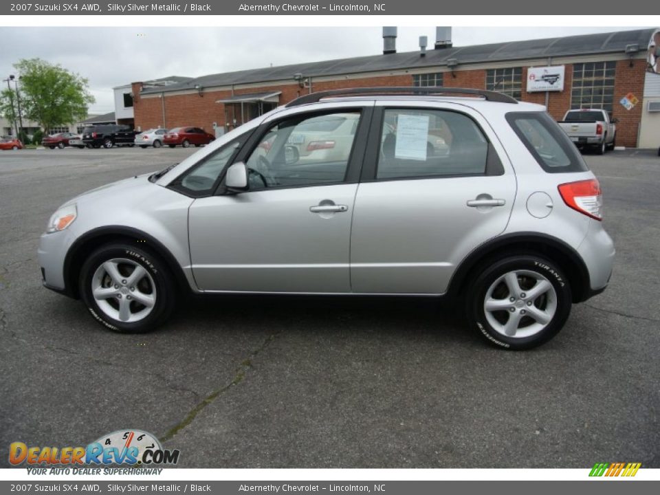 2007 Suzuki SX4 AWD Silky Silver Metallic / Black Photo #3